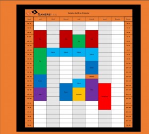 planning semaine 5